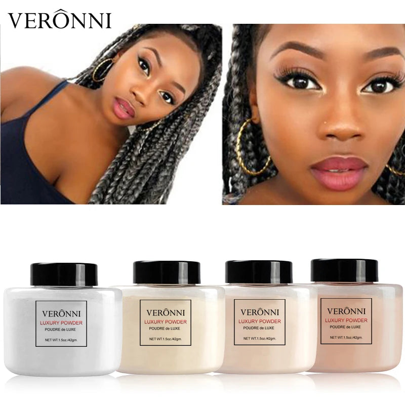 VERONNI 6 Color Banana Loose Setting Powder Waterproof Oil-Control Loose Face Powder