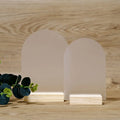5x7 Inch Blank Frosted Arch Acrylic Table Number DIY Modern Wedding Signs Events& Parties Centerpieces Table Number Holders