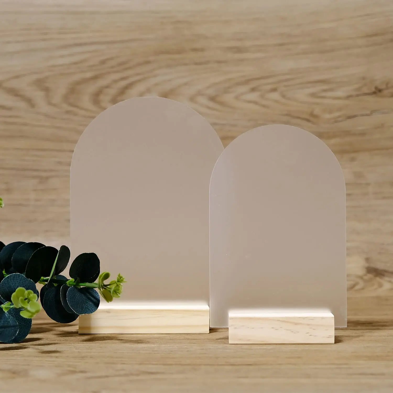 5x7 Inch Blank Frosted Arch Acrylic Table Number DIY Modern Wedding Signs Events& Parties Centerpieces Table Number Holders