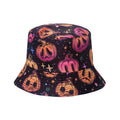 Packable Reversible Printed Black Bucket Hats Sewing Pattern  Fisherman Outdoor Summer Travel Hiking Beach Caps