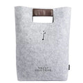 Hot Sale Small  Handmade  Women Ladies Shopping  Felt Tote  Bags Handbag Wholesale Customizable Felt Bags