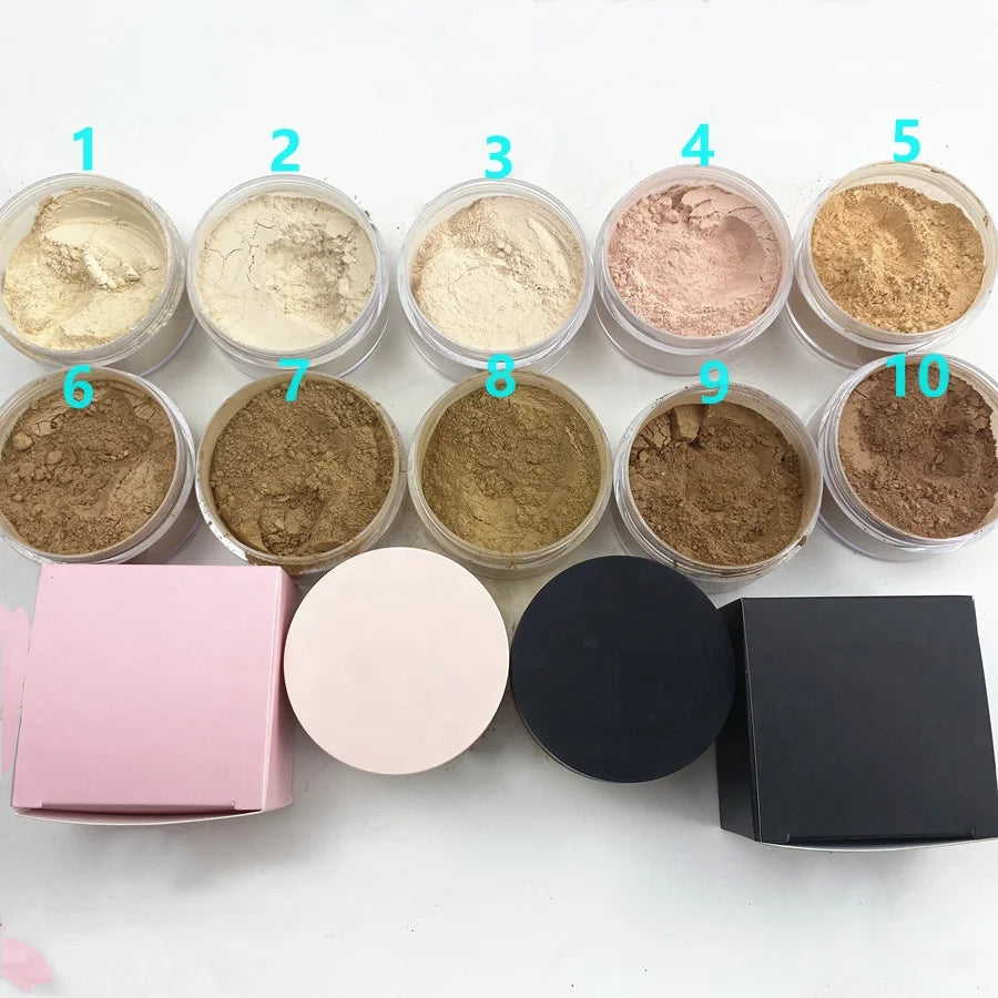 Custom logo Oil Control Setting Powder Private Label High Pigment Cosmetic Waterproof Matte Loose Powder
