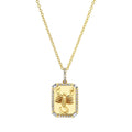 Milskye Style Beautiful Fashion Fine Jewelry for Women 14k Gold Plated 925 Silver Mini Zodiac Nameplate Pendant Necklace