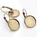 10pcs 8-25mm  French Lever Back Earrings BaseEarring Blank Supplies for Jewelry Making