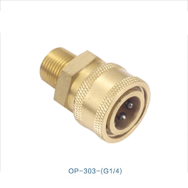 Copper Material Long Short Water Gun Nozzle New Brass Joint Spray Gun Accessories for High Pressure Cleaning Equipment Parts