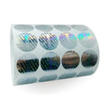 Custom Void if Removed Hologram Stickers Roll Transparent Label Film with Fill Paper Torn Invalid Security Voidopen Tape