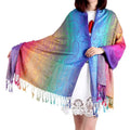 Romantic Water Grass Flower Jacquard Scarf Autumn Colors Leaf Spring Autumn Wear Summer Air Conditioning Shawl Argyle Long Dots