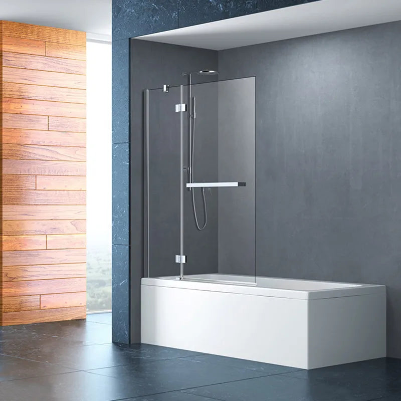 Modern Luxury Aluminum Glass Tiles for Bathrooms Showers Sliding Open Style Tray Shape Stainless Steel Handle Popular Hotels