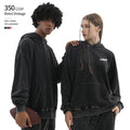 350 Grams 100% Cotton Soft Breathable Men Blank Acid Wash Hoodie Custom logo