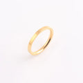 Dark Luxury 2mm IP Gold Plated Unisex Name Rings Classic Style Stainless Steel Inlay Jewelry Customizable Set Party Occasions
