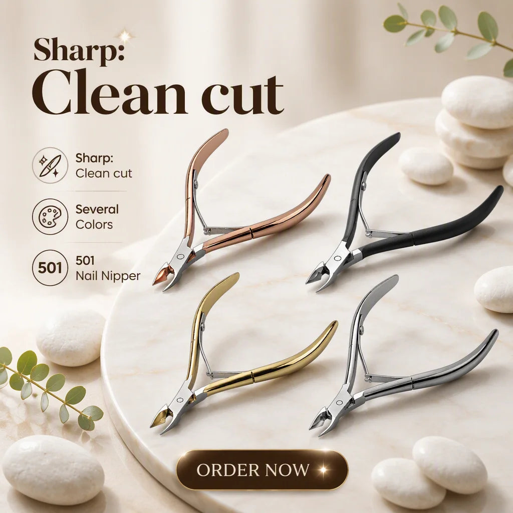 Popular Classic Manicure Pedicure Nail Clipper Nail Cutter Stainless Steel D501 Gold Silver Nail Nippers MegaBDM
