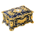 Vintage Rose Jewelry Packing Box New Zinc Alloy Household Desktop Storage Box Gold Diamond Inlaid High-grade Gift Box