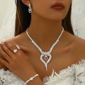 Exquisite Cross Border Jewelry Wholesale Bridal Sets Fashion Necklaces Earrings Bracelets & Loose Diamonds