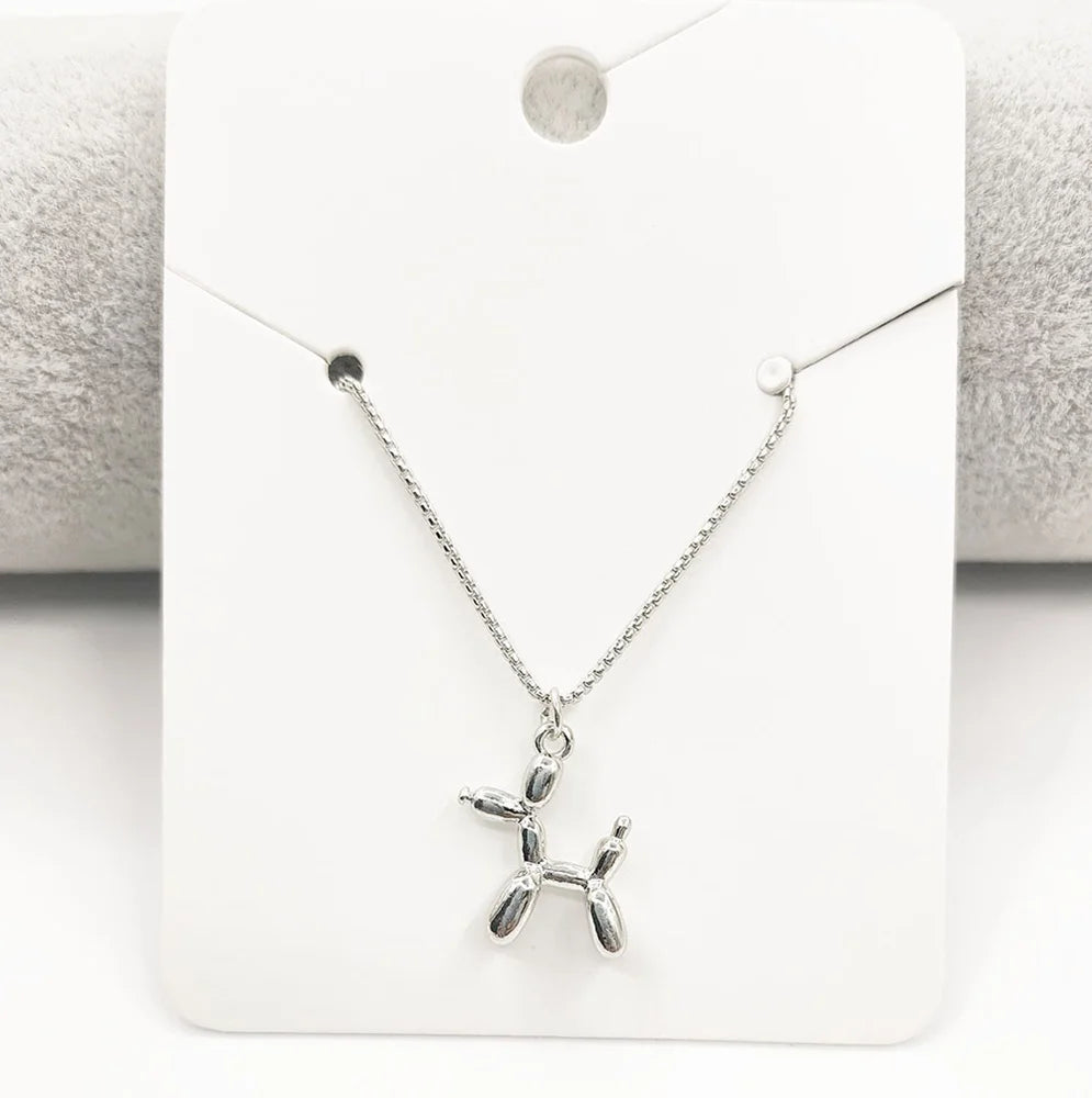 Wholesale Fashion Brass Alloy Puppy Dog Pendant Necklace Women Charm Hip Hop Necklaces Jewelry Supplier