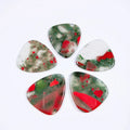 DIY Factory Sale Custom Guitar Accessories African Blood Stone Gemstone Guitar Picks New Design Crystal Jewelry