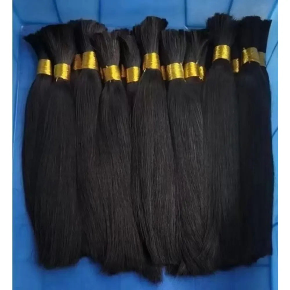 Wholesale 100% Natural Color Remy Hair Extensions Crochet Unwefted Bulk Deep Wave Human Hair Factory Price Braiding Braiding