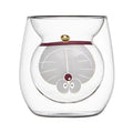Personalized Doraemon Shape Double Wall Glass Cup BPA Free & Heat Resistant 200ml for Coffee Milk Tea & Juice-for Giveaways