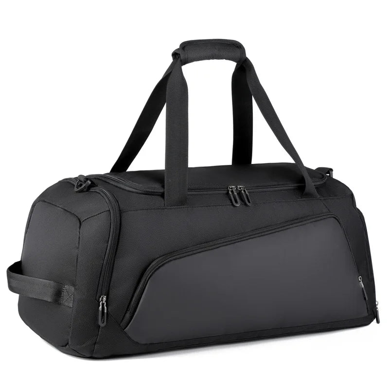 Fashion Fitness Bag Large-capacity Wet-dry Separation Sports Printed logo Independent Shoe Compartment Splash-proof Polyester