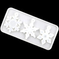 1051 Factory Stock 3 Cavity Snowflake Manual Crystal Glue Dropping Mold Creative Cake Decoration Mold DIY Chocolate Mold