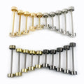 Meetee F1-29 40mm Luggage Hardware Accessories High Quality Plating Zinc Alloy Barbell Shaped DIY Handmade Bag Buckle With Screw