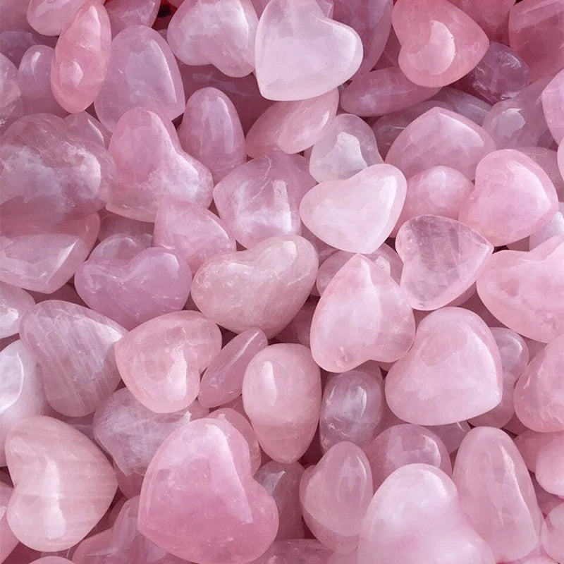 Wholesale Crystals Healing Stones Reiki Natural Stones Rose Quartz Heart for Pendant