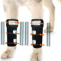 Dogs & Cats Reflective Front Leg Brace Wrap Carpal Support with Metal Spring Inserts Sports Safety Pet Wrap