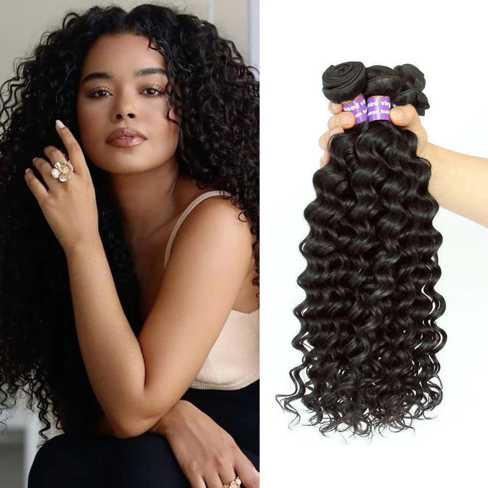 Four Ayye Hair Bundles Customized Color 8-30 Inch 100g 100% Human Hair Weft Hair Extension