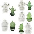 AK Cactus Silicone Fondant Molds Moldes De Silicona Para Fondant Candy Chocolate Gumpaste Clay Mould
