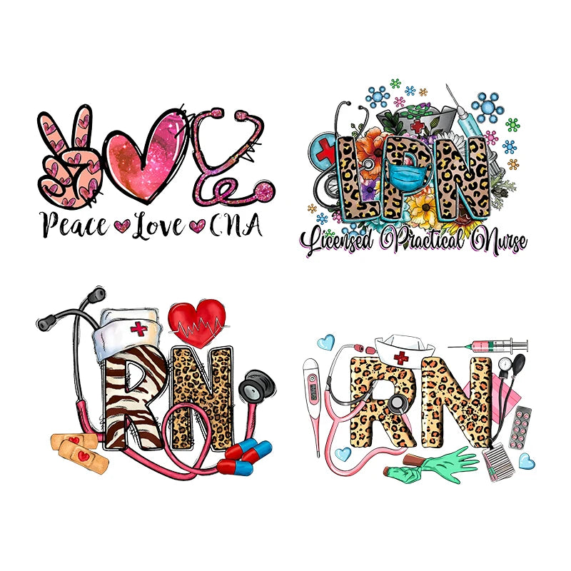 Ready to Press Heat Transfer Designs Nurse Life Screen Print Transfers Wholesale Plastisol Transfers for t Shirts