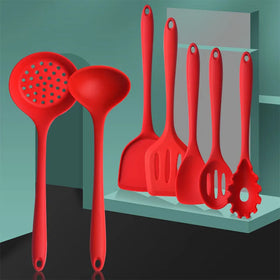 For Home Kitchen Dinner Smart Utensils Silicone Kitchen Gadgets Set Slotted Spatula Turner Spoon