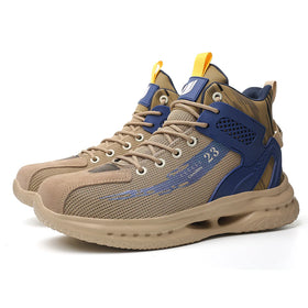 AMAWEI Safety Steel Toe Shoes Indestructible Anti-Smashing Work Safety Sneakers D829