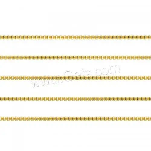 Gold Filled Chain 14K Box Chain for Jewelry Making 0.85mm Sold by m 1314476