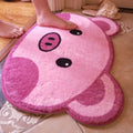 PIG SHAPE Faux Cashmere Rugs and Carpet Living Room Fluffy Carpet Mats Faux Sheepskin Fur Carpet for Bedroom