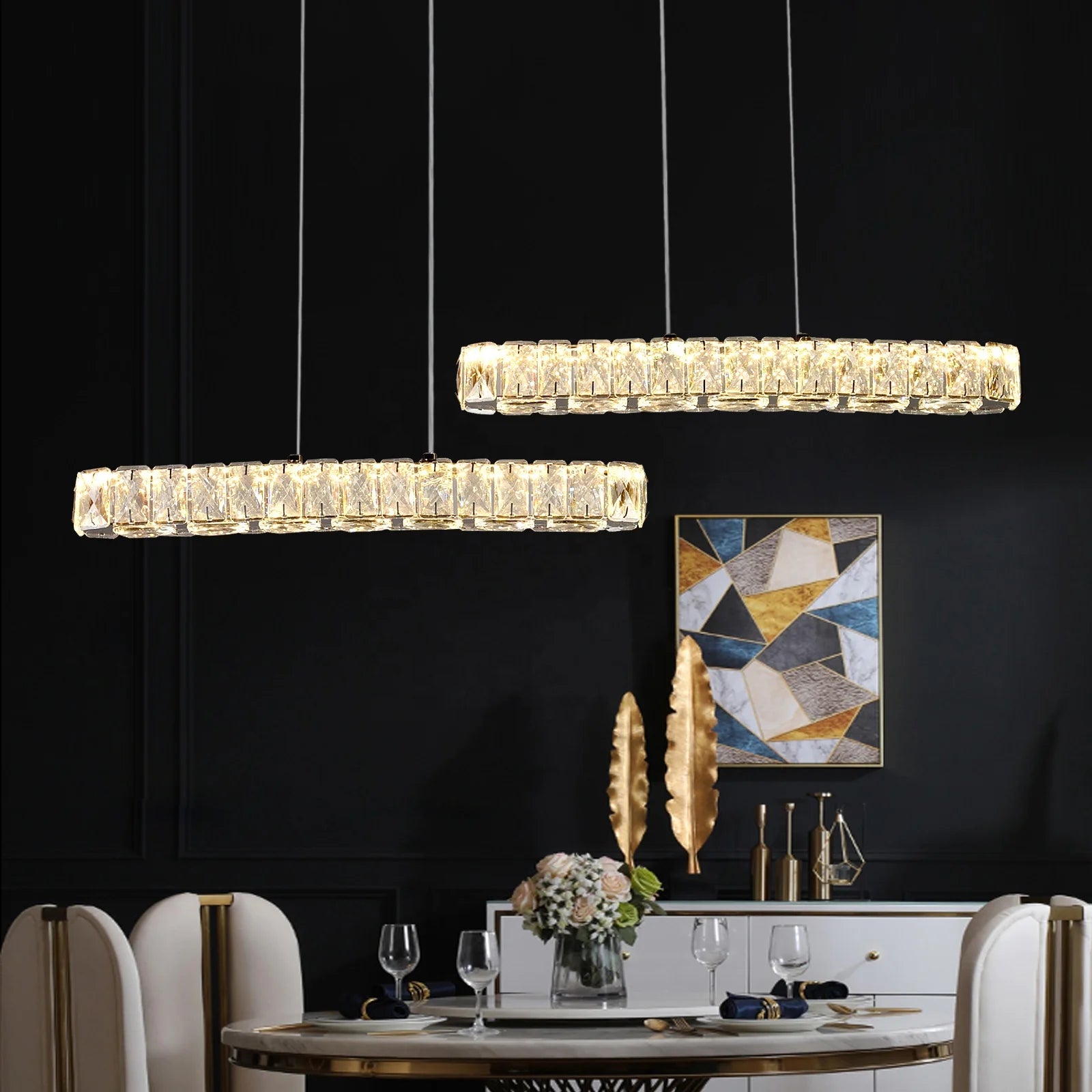 Luxury Modern Crystal Ceiling Lamp  Pendant Light for Living Room Decor for Home or Hotel Indoor