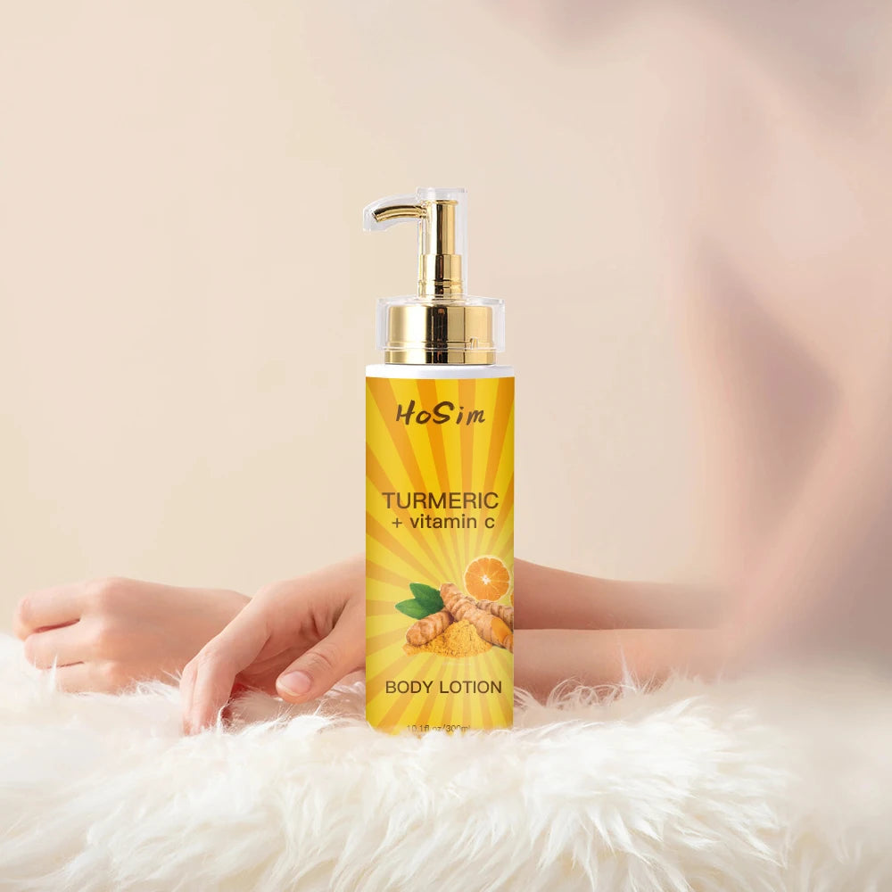 Private Label Turmeric Skin Whitening Cream Lotion Brightening Smoothing Vitamin C Turmeric Body Lotion