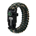 High Quality Outdoor Flint Fire Starter Adjustable Paracord Survival Bracelet with Dial Display Pointer