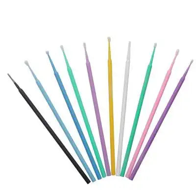 Micro Brush Applicator Swab Lip Lash Extension Spoolie Cleaning Brush 100 Pcs/bag Crystal Eyelash Disposable Micro Brush