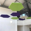 Ceiling Design for House Decor Suspended Baffle Ceiling Hexagon Shape Acoustic Panel