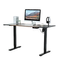 High Quality Black Standing Desk Adjustable Electric USB Charging Extendable Modern Metal Height Adjustable Waterproof Stainless