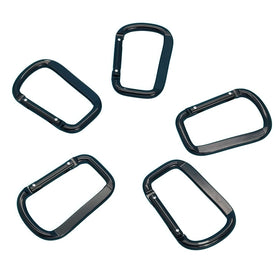 HXY 79*40*6.8MM Rectangle Shape One Sided Flat Two Pins Aluminum Locking Carabiner Keychain Fashion Lightweight Portable Camping
