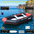 100% Heat Weld Glue Free Process Solar Marine 3.3 M 5 Person Inflatable Boats Portable Fishing Kayaks Rafts Dinghy for Sea Using