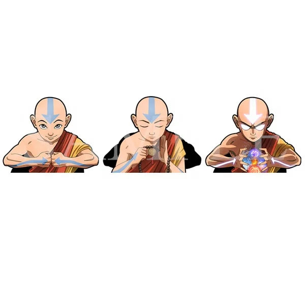 Aang Sticker Anime Airbender Motion Stickers Waterproof Decals for CarsLaptop Refrigerator Decor