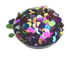 5-12mm Round Flat Middle Hole Sequins Diy Handmade Sewing Accessories Wedding Decoration Costume Dress Craft Bulk Pvc Sequins
