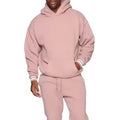 Manufacturer Excellent Quality Solid Color Fleece Sweatsuit Custom Baggy Tracksuit 100 Cotton Sport Man Tracksuit