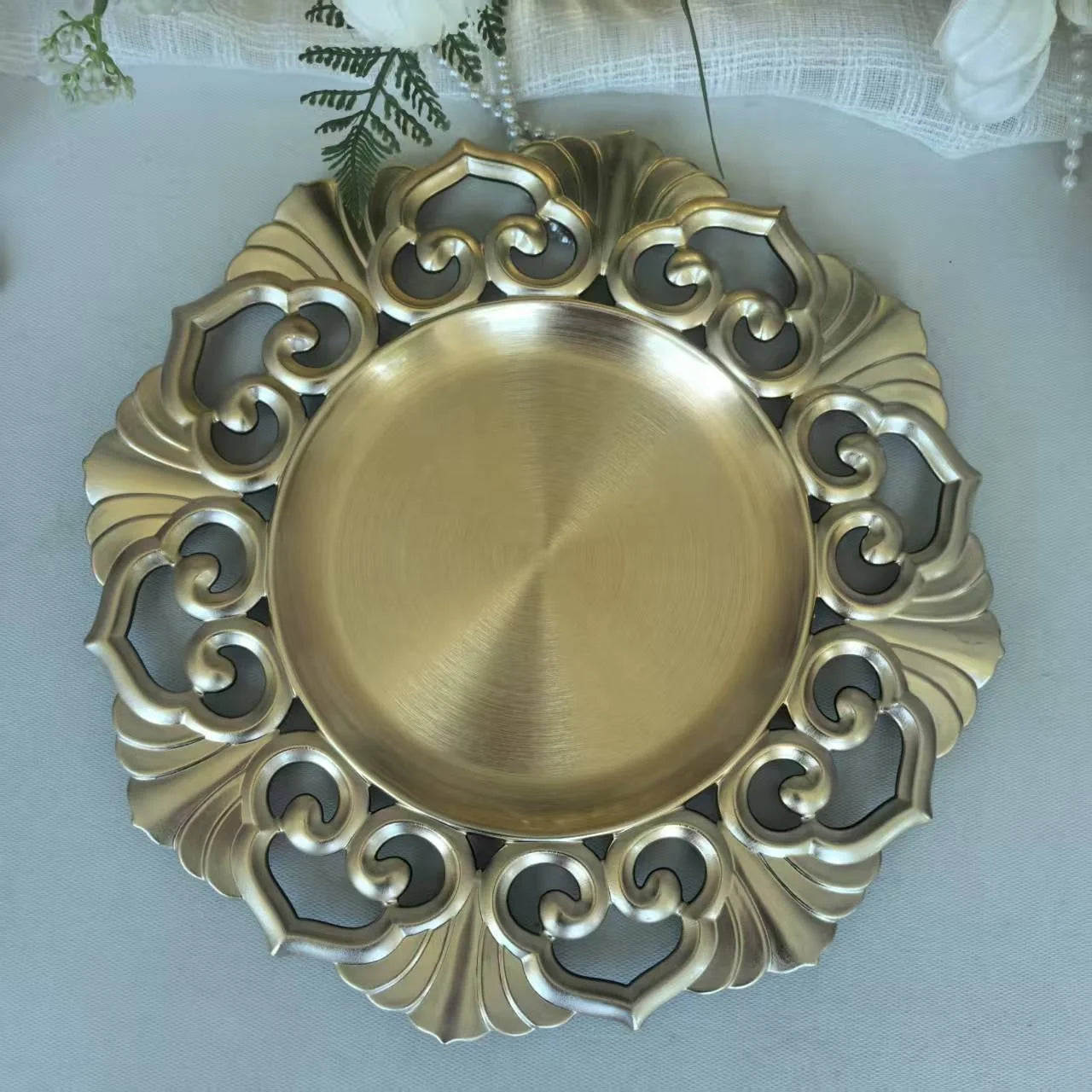 2026 Wholesale Gold Charger Plates for Wedding