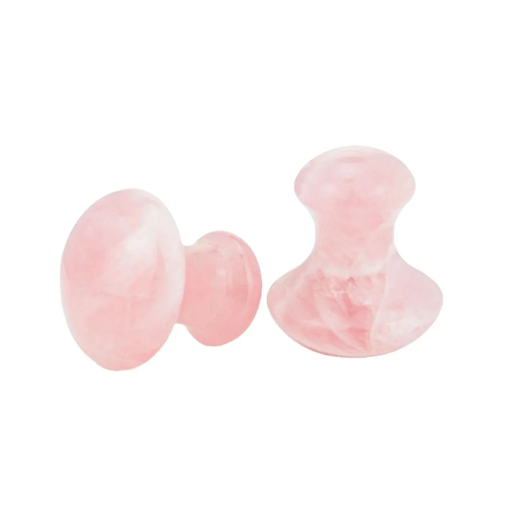 Mushroom Jade Roller Therapy Natural Jade Derma Facial Roller Neck Healing Slimming Massager Rose Quartz Lift Skin Tools