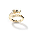 Wholesale 18k Gold Plated Copper Chinese Dragon Zircon Unisize Adjustable Silver Ring for Men