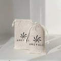 Small Wholesale Customized Colors Cotton Jewelry Packaging Pouch Cotton Drawstring Gift Bags