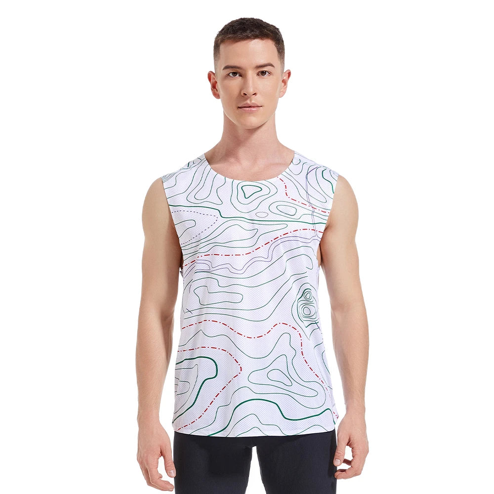 Custom Seamless Running Singlet Lightweight Marathon Tank Top Breathable Workout Sleeveless Shirt