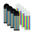Transparent Sticky Long  Neon Clear Highlighter Strips Flags Stickersfor Annotating Books Office School Study Supplies